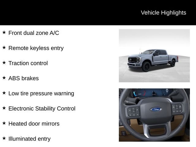 New 2026 Glacier Gray Metallic Tri-Coat Ford F-250® Lariat® image 8