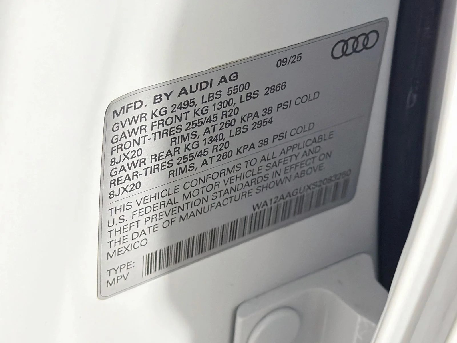 Certified Used 2025 White Audi 2.0T Premium Plus image 33