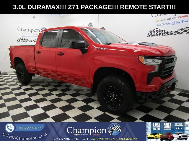 Red Hot 2023 Chevrolet Silverado 1500 LT Trail Boss Crew Cab 4WD Pickup Truck Four-Wheel Drive