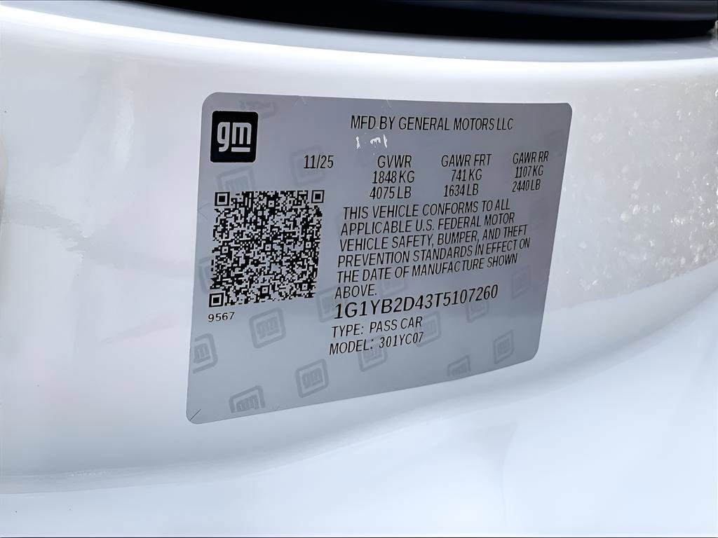 New 2026 Chevrolet Corvette Stingray 2D Coupe