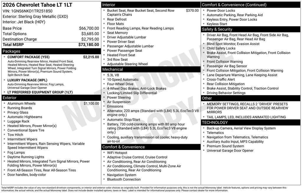 Used 2026 Sterling Gray Metallic Chevrolet LT image 32