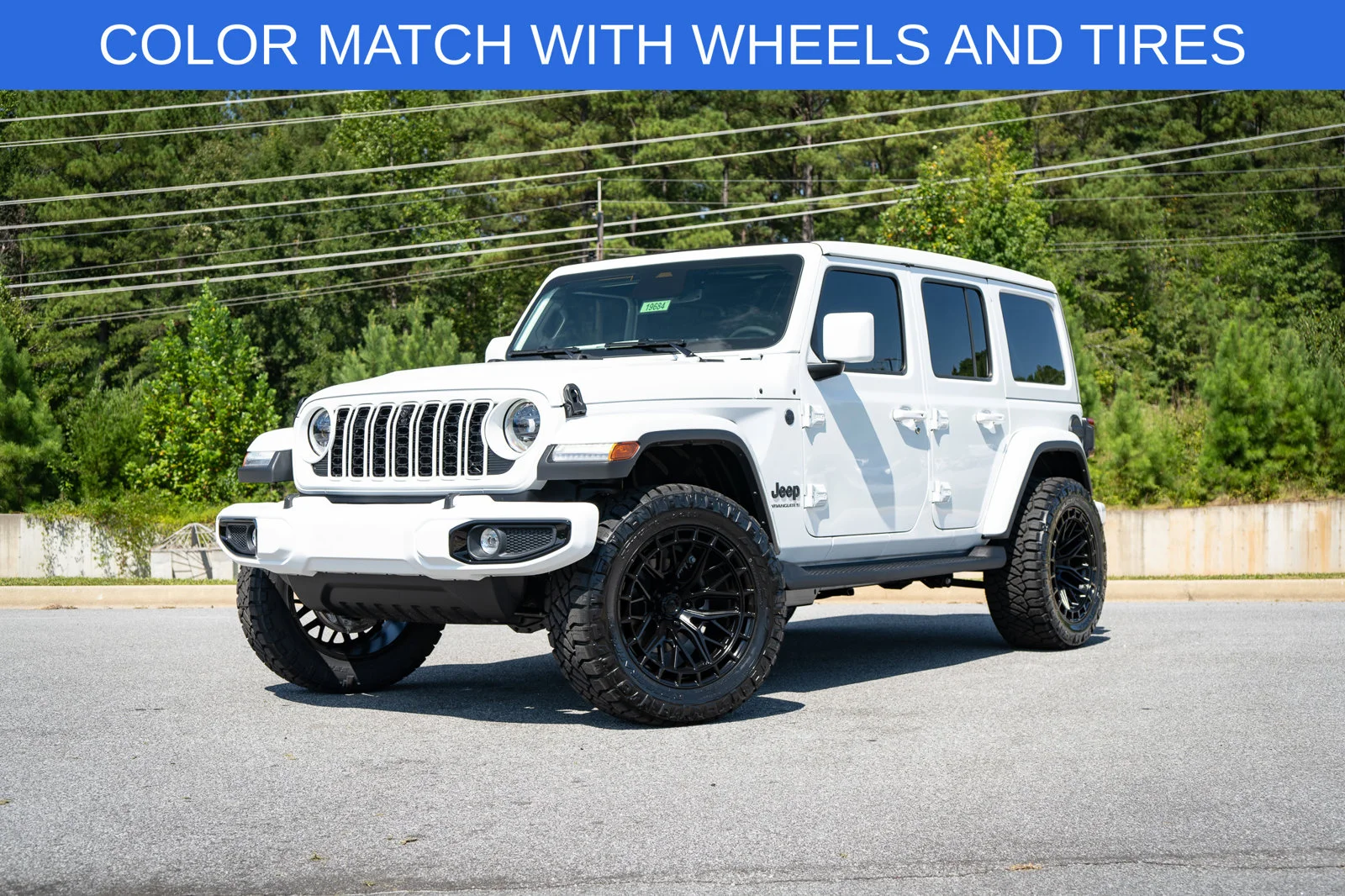 New 2026 Bright White Clear-Coat Exterior Paint Jeep Sahara image 1