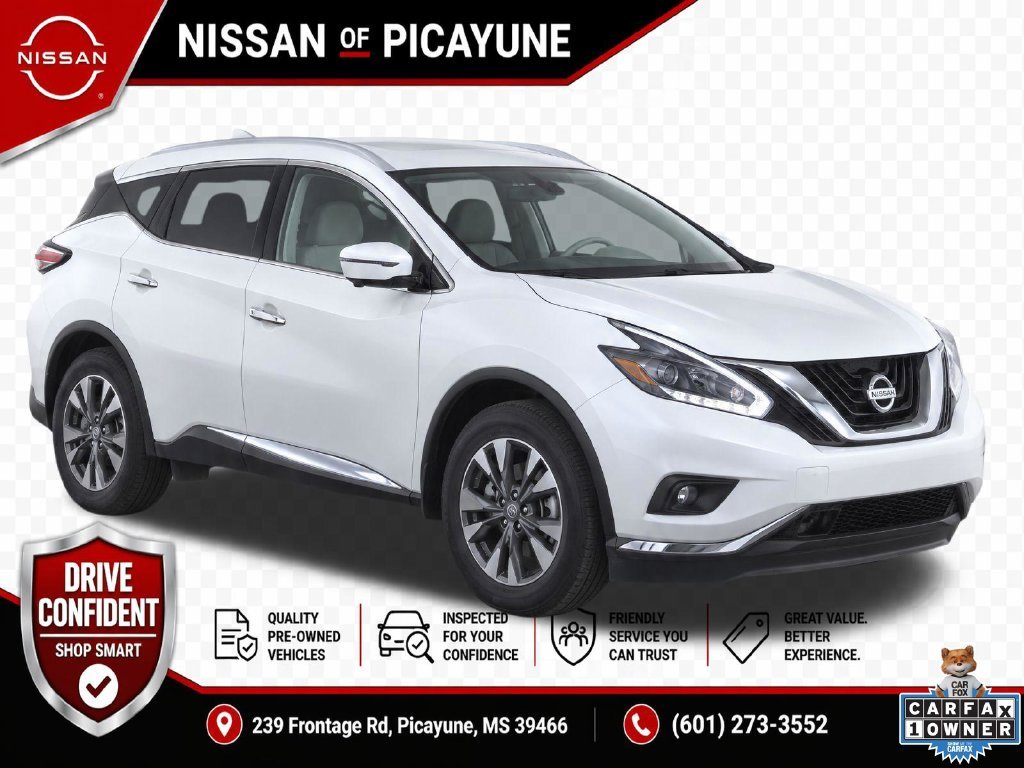 Used 2018 Nissan Murano SL with VIN 5N1AZ2MG5JN146181 for sale in Picayune, MS