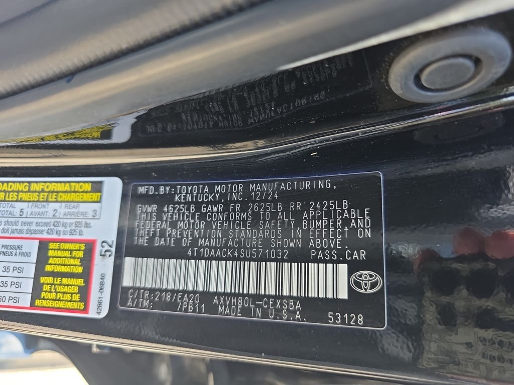 Used 2025 Midnight Black Metallic Toyota SE image 25