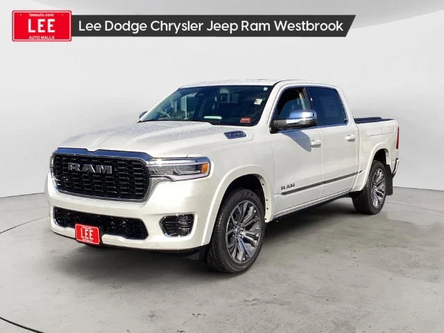 New 2027 Ivory White Tri-Coat Pearlcoat Ram TUNGSTEN CREW CAB 4X4 5