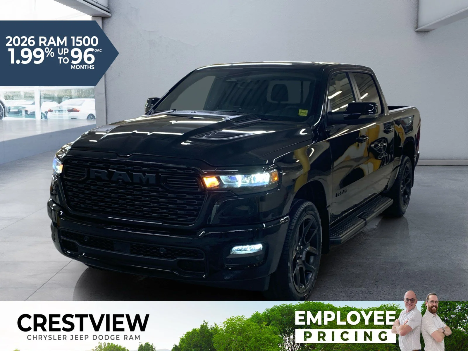 New 2026 Diamond Blk Crystal Pearl Ram Sport image 1