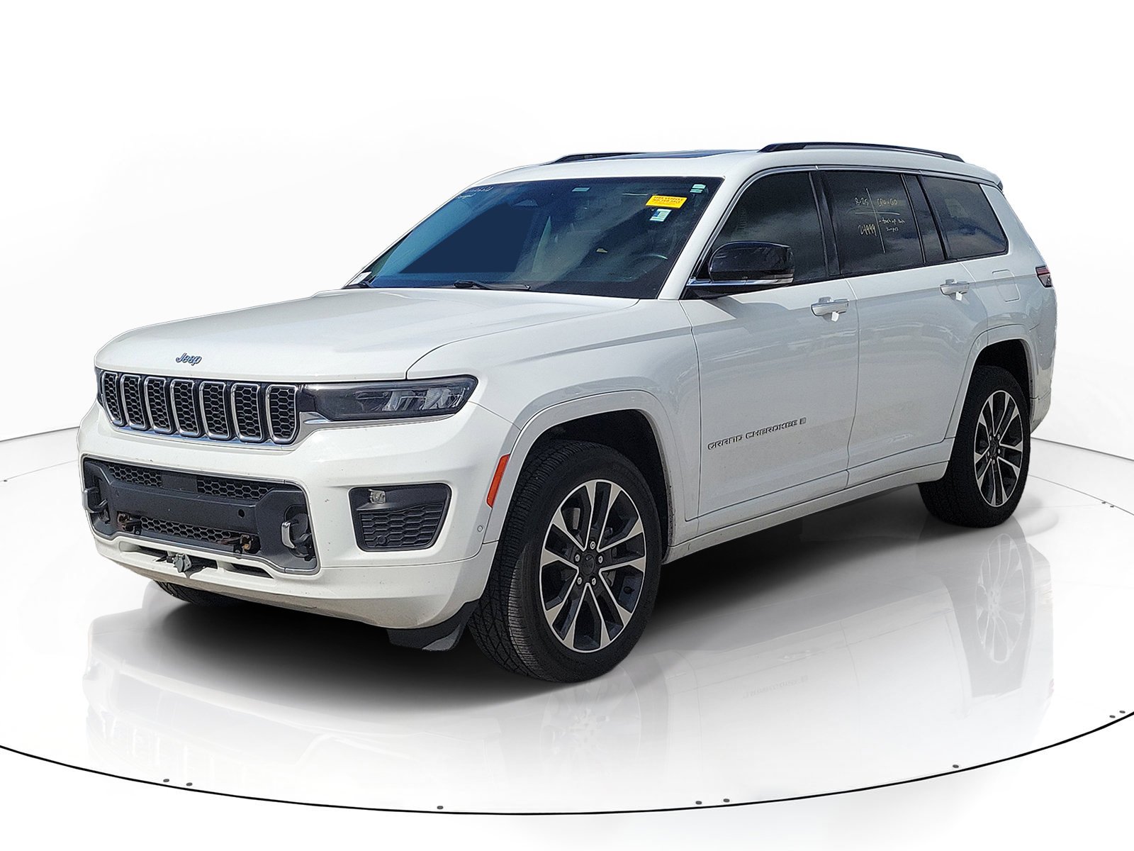 Used 2021 Bright White Clearcoat Jeep Overland image 2