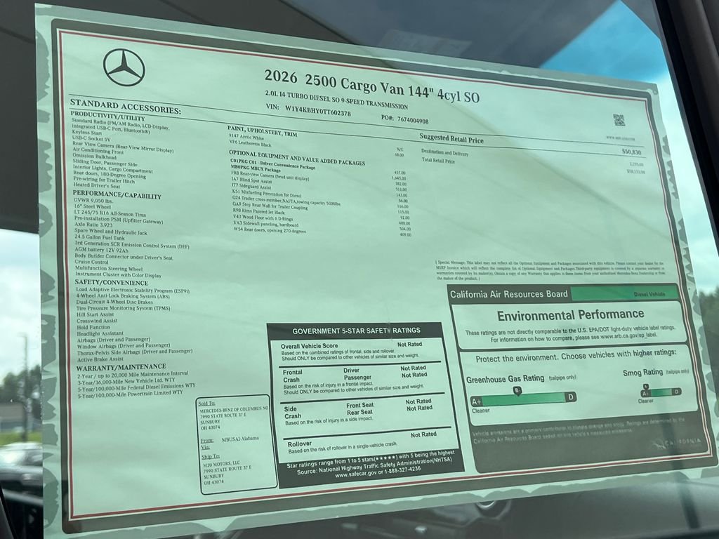 New 2026 Arctic+White Mercedes-Benz Cargo 144 WB image 29