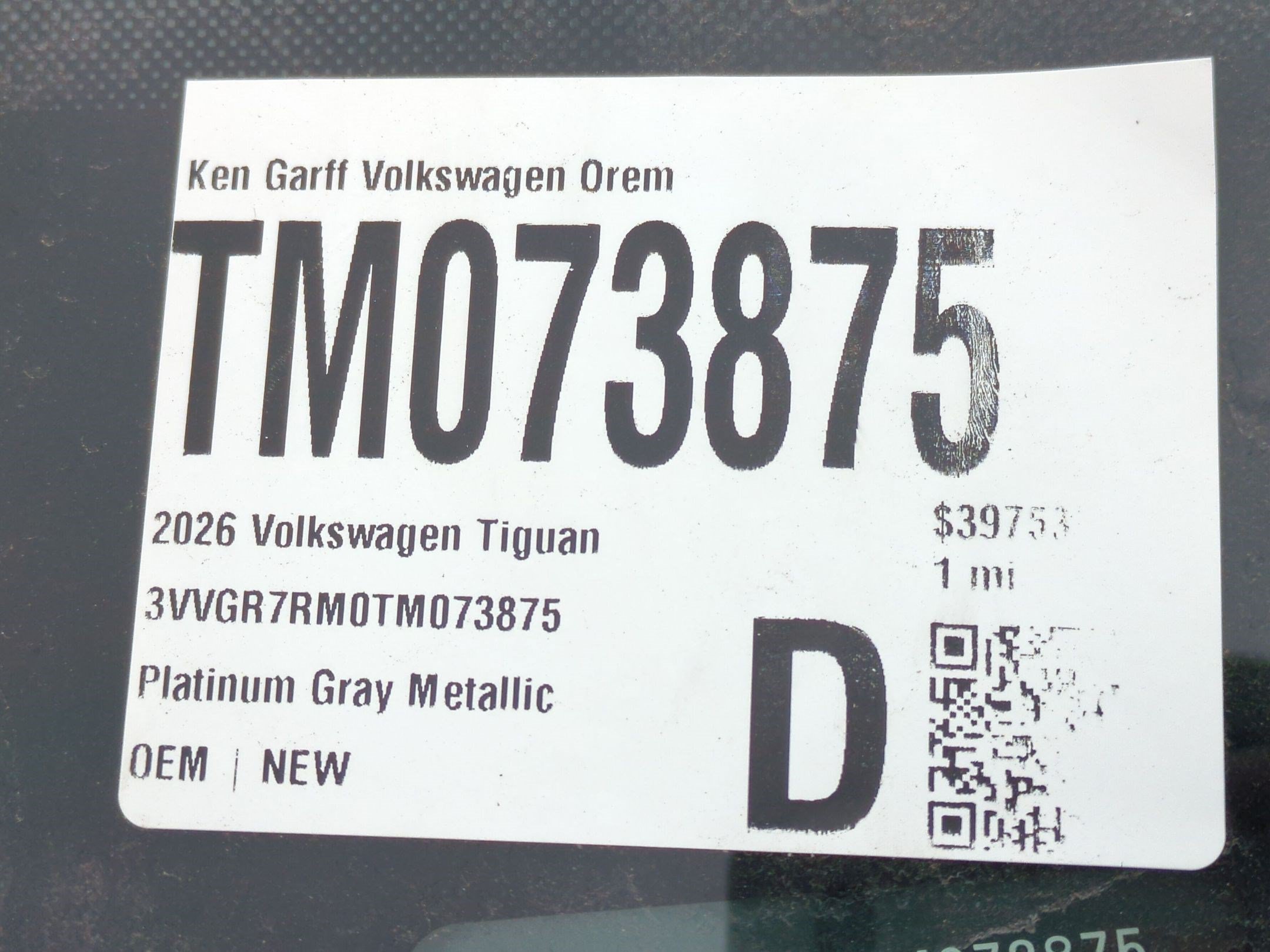 New 2026 Platinum Gray Metallic Volkswagen SE R-Line Black image 16