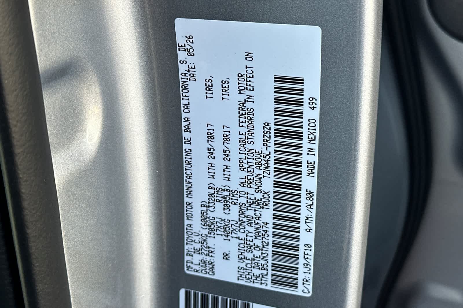 New 2026 Celestial Silver Metallic Toyota  SR5 image 25