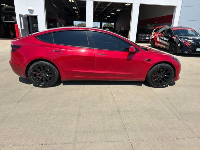 Used 2022 Red Tesla Base image 3