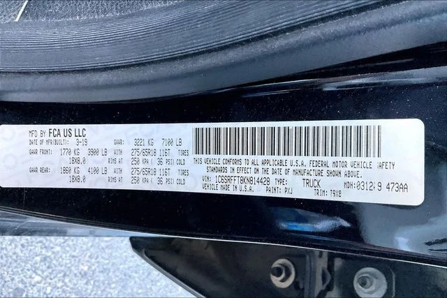 Used 2019 Black Ram Big Horn/Lone Star image 3