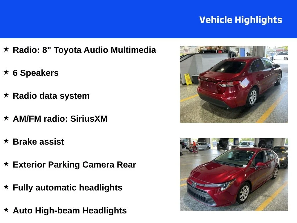 Used 2024 Red Toyota LE image 4