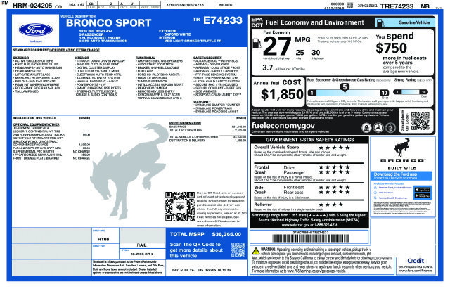New 2026 Oxford White Ford Big Bend® image 35