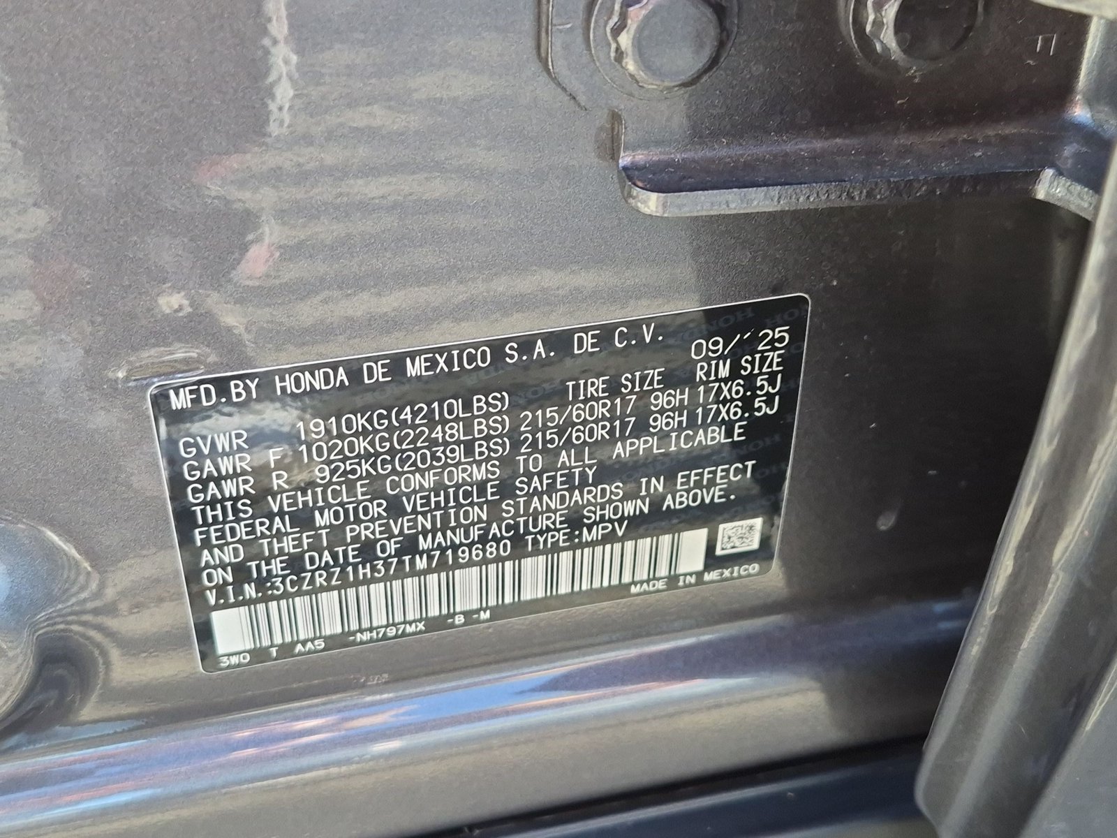 Used 2026 Modern Steel Metallic Honda LX image 23