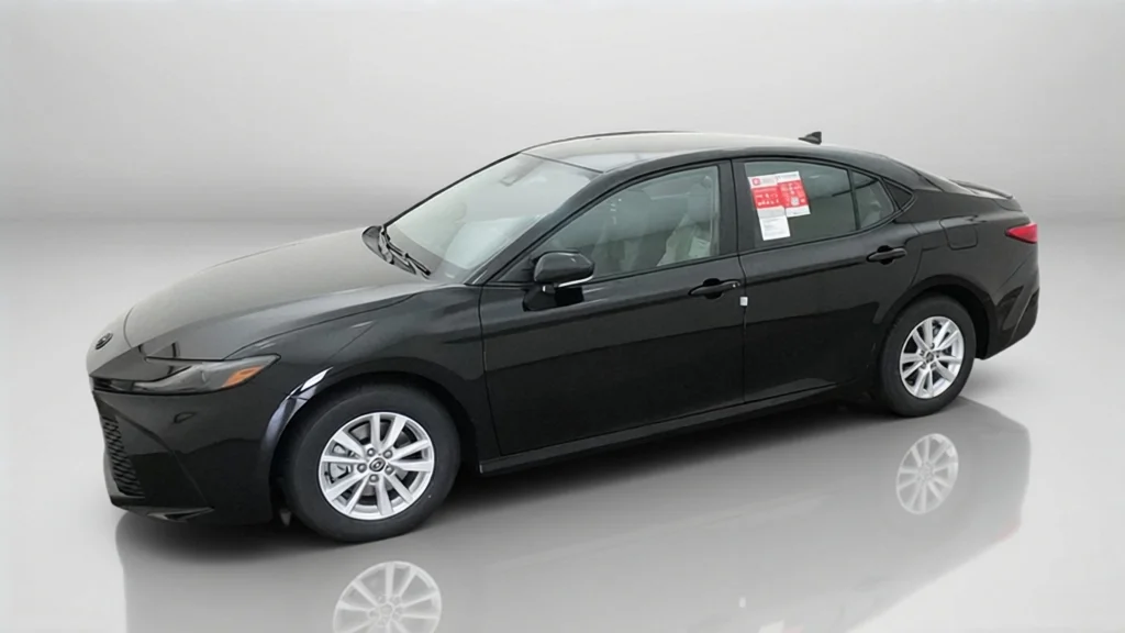 New 2026 Midnight Black Metallic Toyota LE image 3