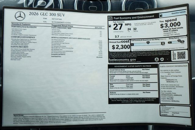 New 2026 Polar White Mercedes-Benz GLC 300 image 64
