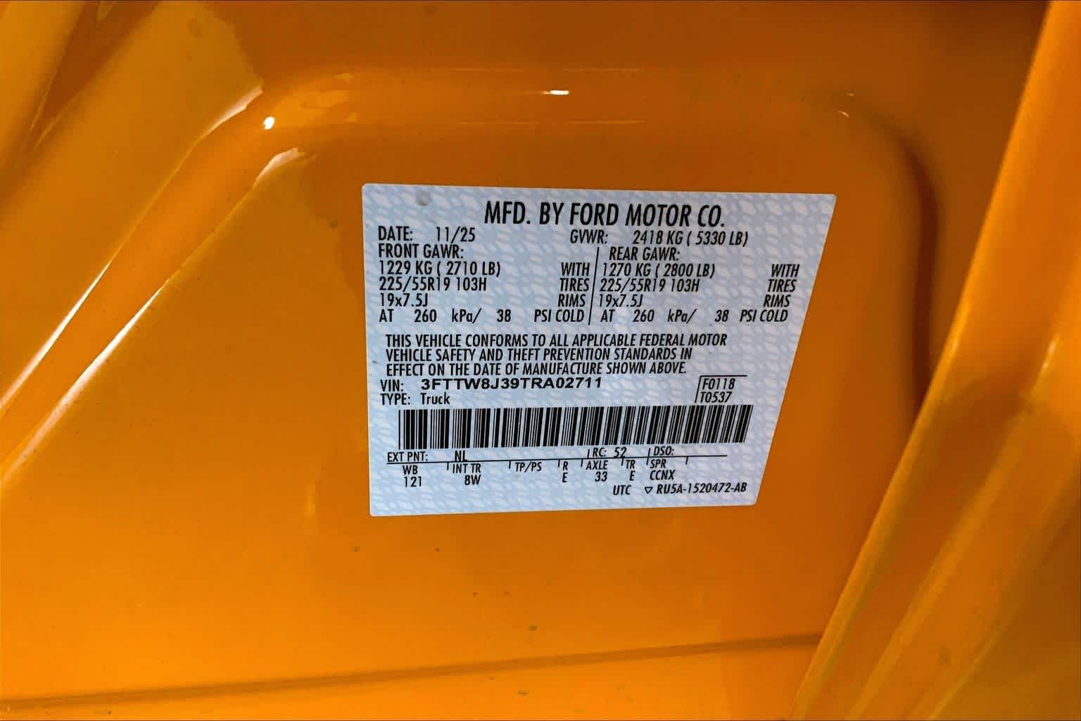 New 2026 Orange Fury Metallic Tri-Coat Ford XLT image 20