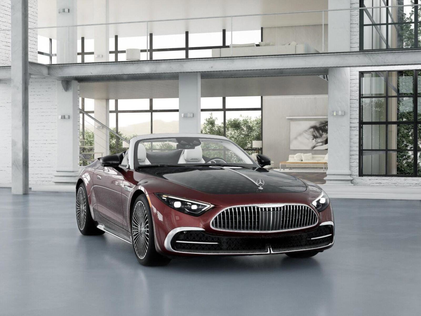 New 2026 MANUFAKTUR exclusive barolo red metallic Mercedes-Benz Maybach SL 680 Monogram Series image 9