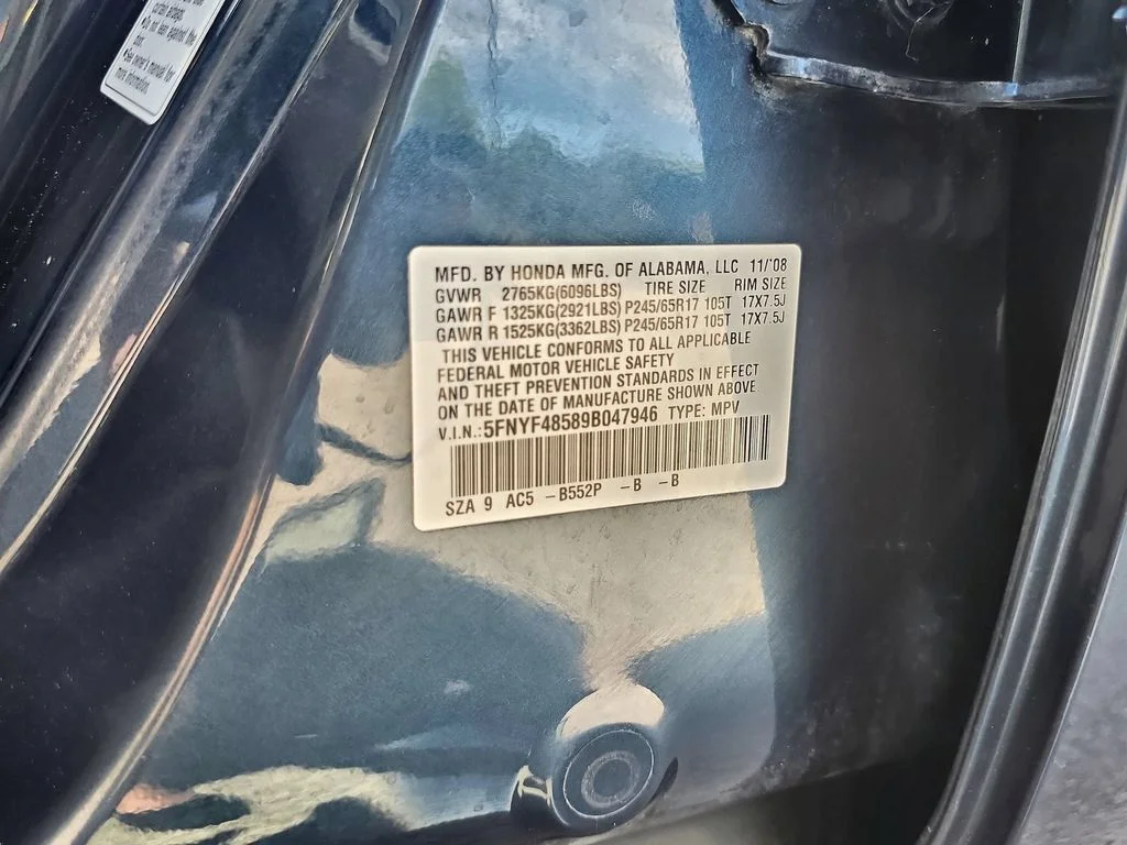 Used 2009 Blue Honda EX-L image 35