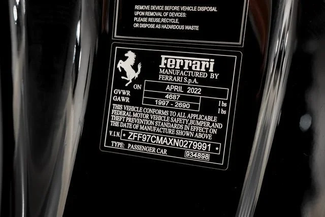 Certified Used 2022 Nero Ferrari  image 69