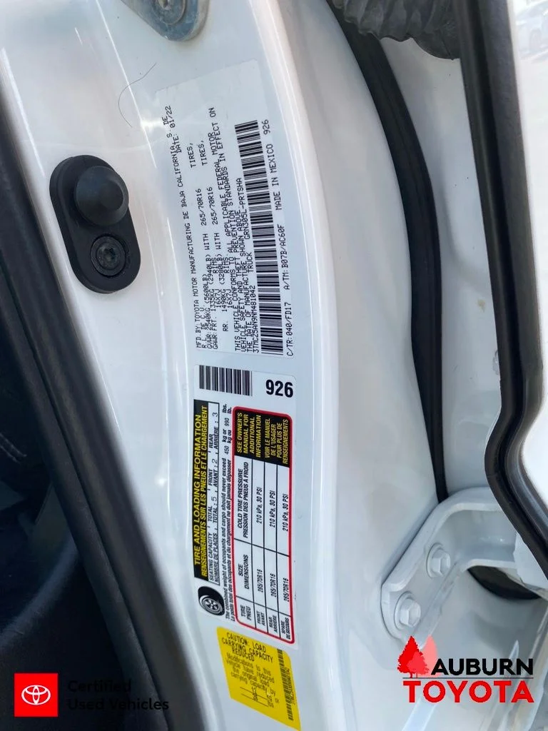 Certified Used 2022 Ice Cap Toyota TRD Off-Road image 36