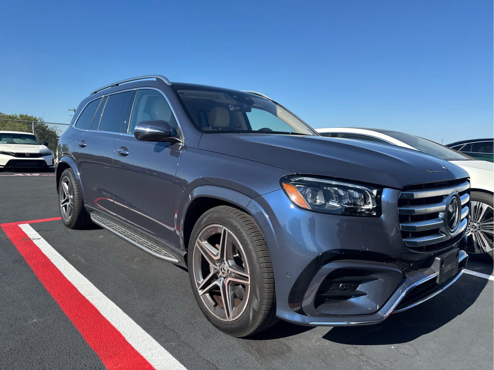 Certified Used 2025 Twilight Blue Metallic Mercedes-Benz GLS 450 image 2