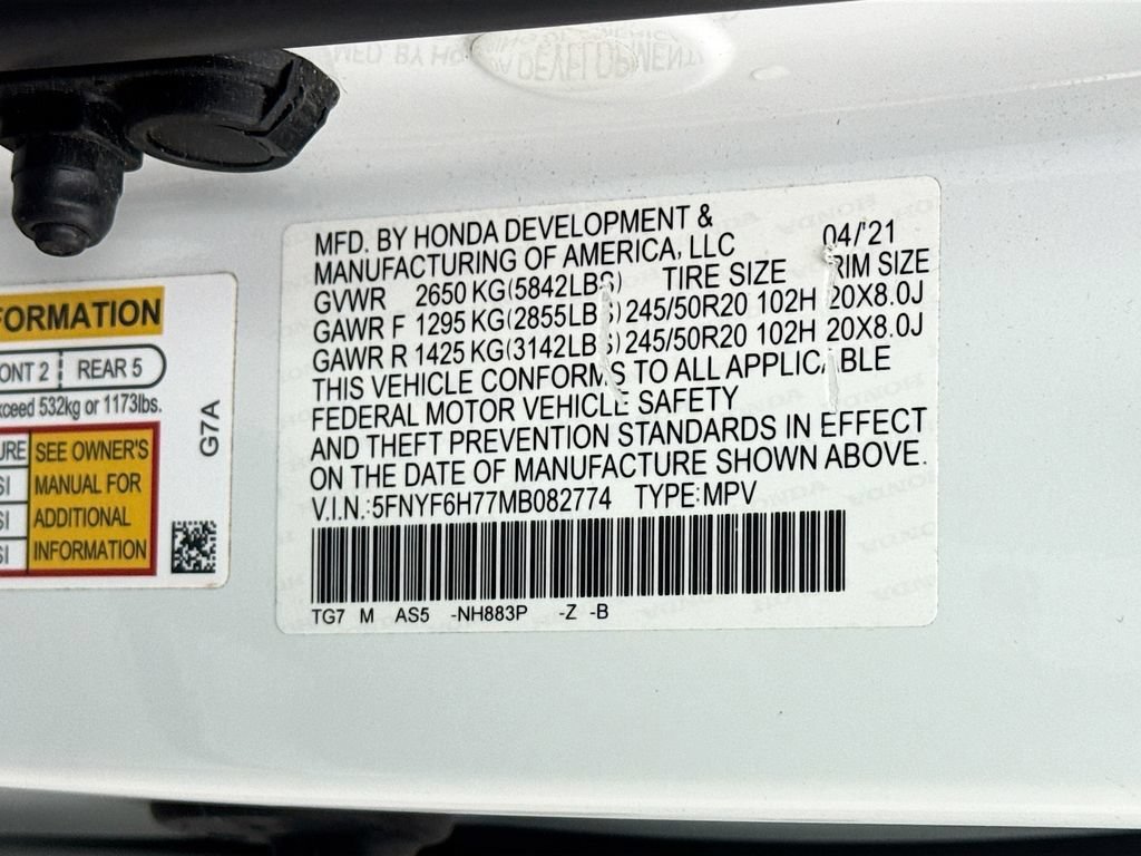 Used 2021 White Honda Black Edition image 38