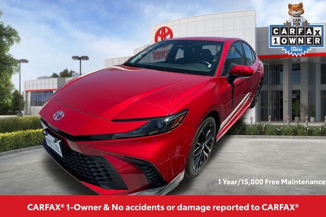 Used 2025 Red Toyota SE image 2