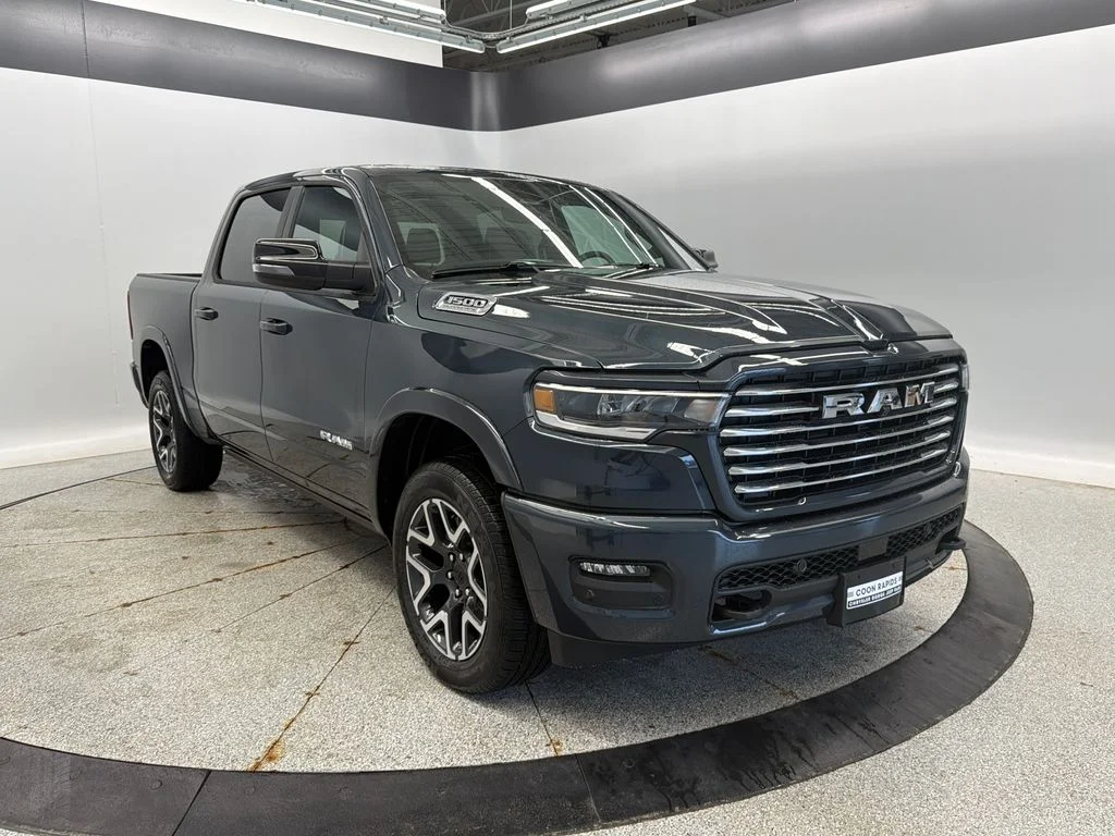 New 2026 Forged Blue Metallic Exterior Paint Ram Laramie image 3