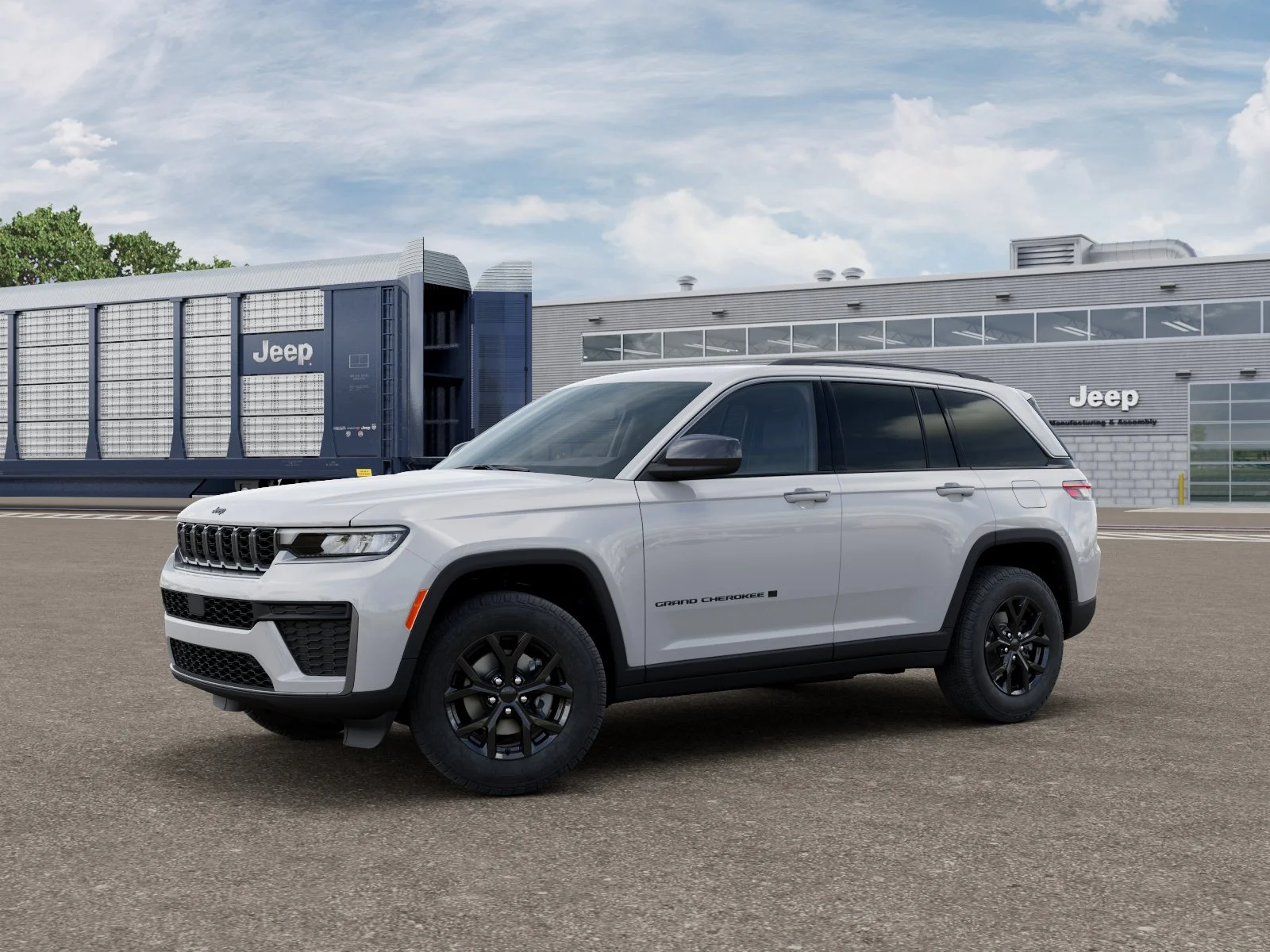 New 2026 Bright White Clear-Coat Exterior Paint Jeep Laredo Altitude image 1