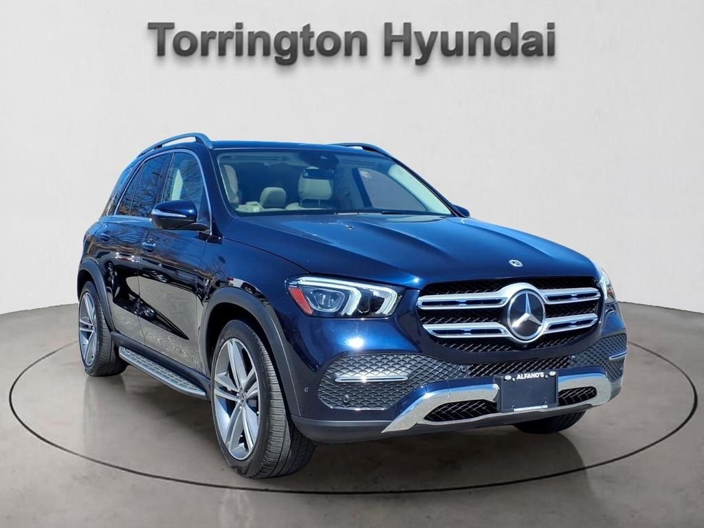 Used 2022 Blue Mercedes-Benz GLE 350 image 1