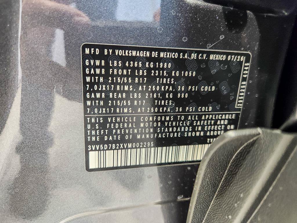 New 2027 Platinum Gray Metallic Volkswagen 1.5T S image 18