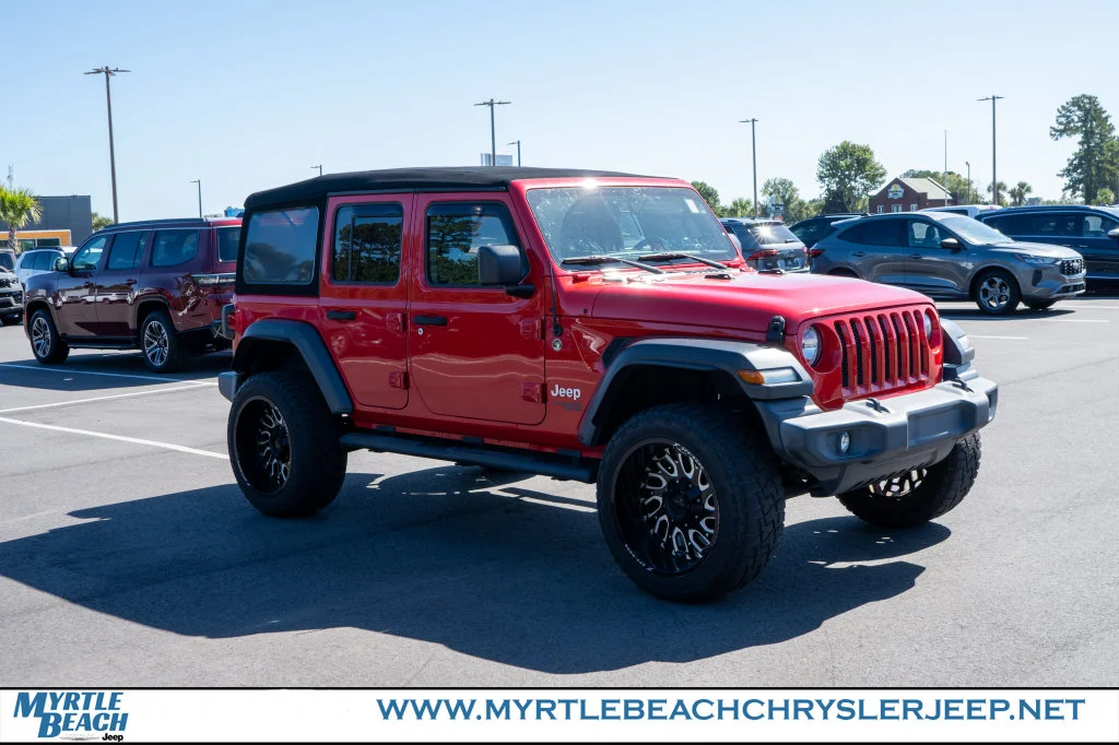 Used 2020 Red Clearcoat Jeep Unlimited Sport S image 8