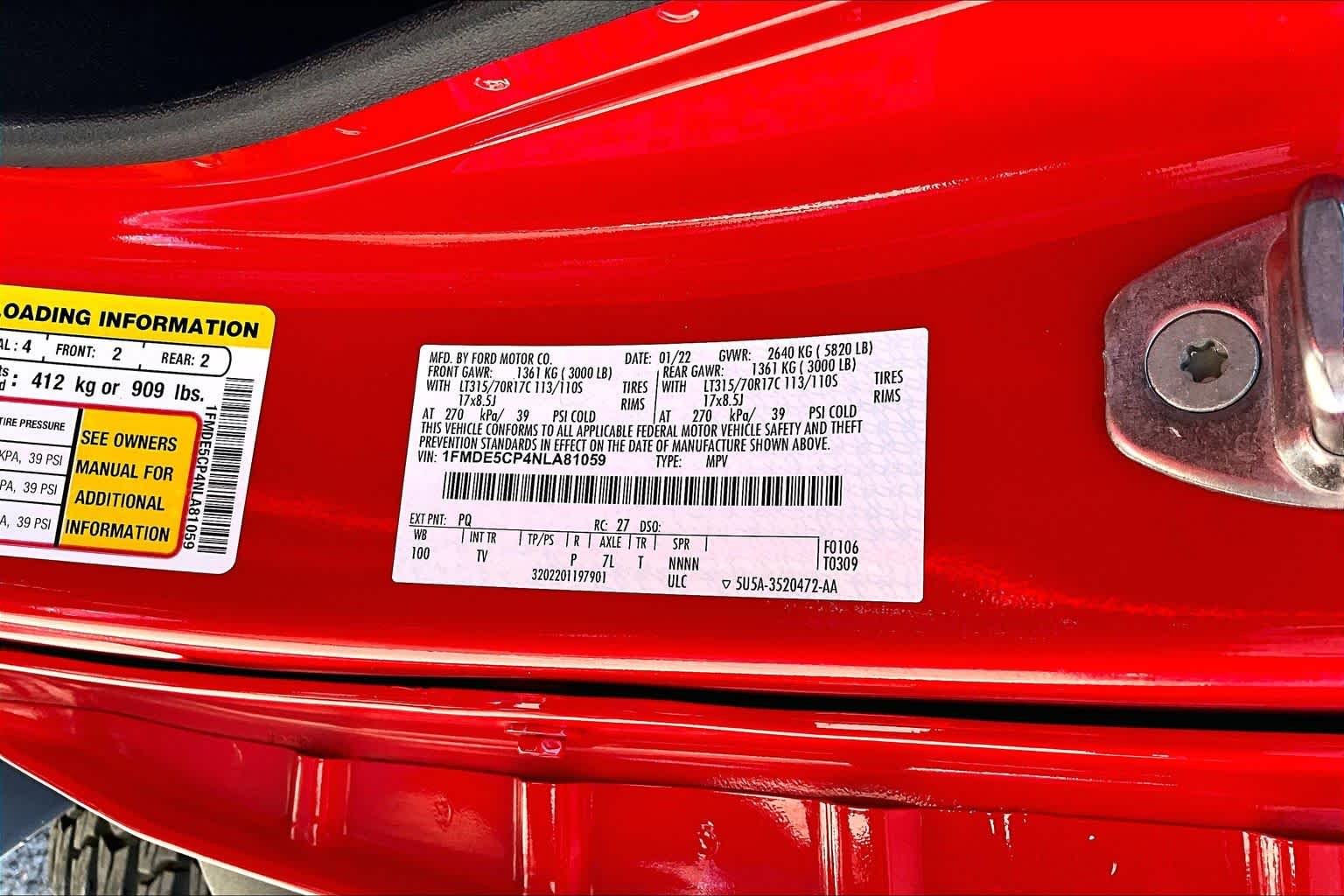 Used 2022 Race Red Ford Wildtrak image 34