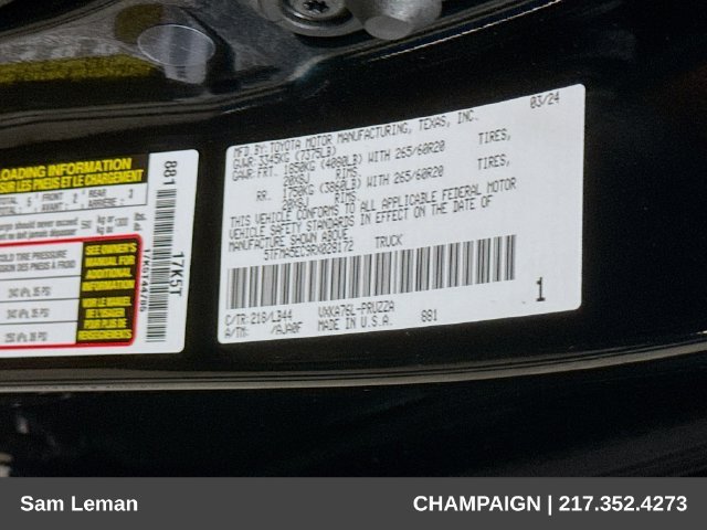 Used 2024 Black Toyota 1794 image 34