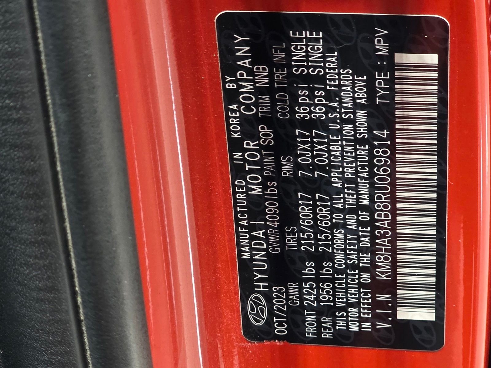 Certified Used 2024 Soultronic Orange Pearl Hyundai SE image 35