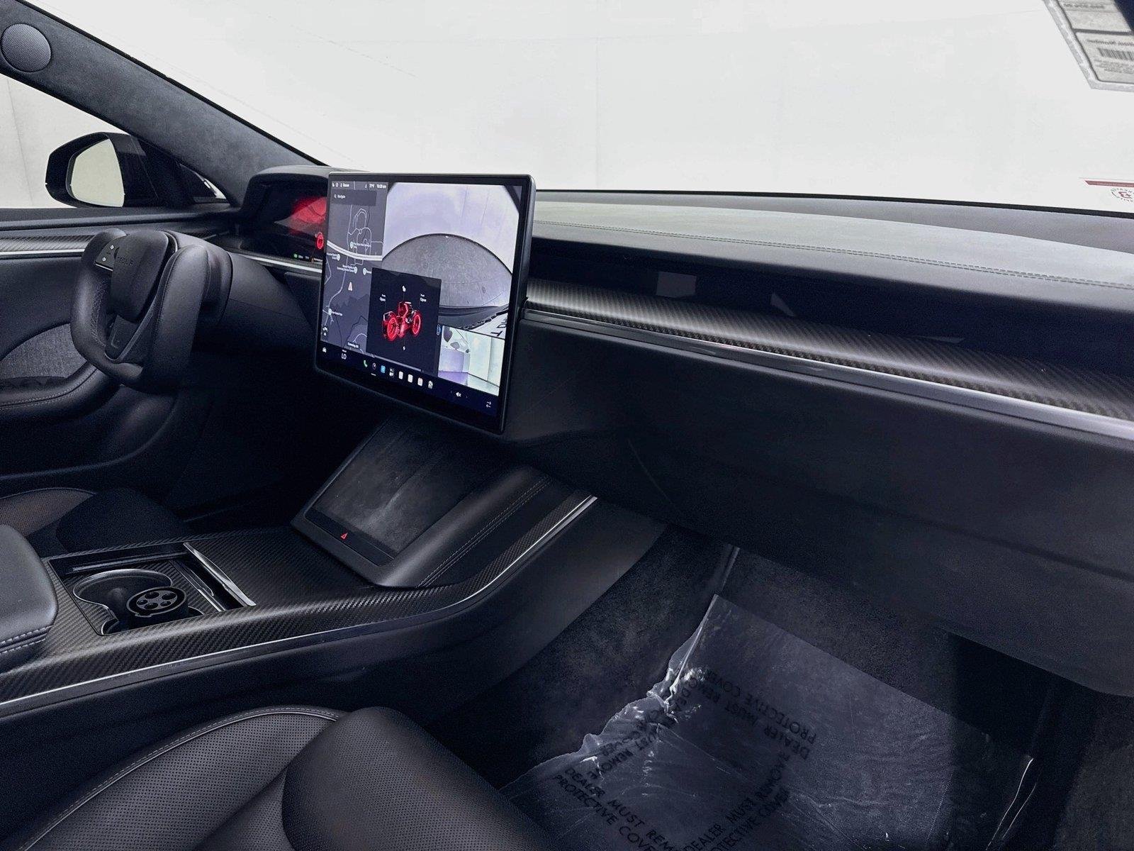 Used 2021 Solid Black Tesla Plaid image 37
