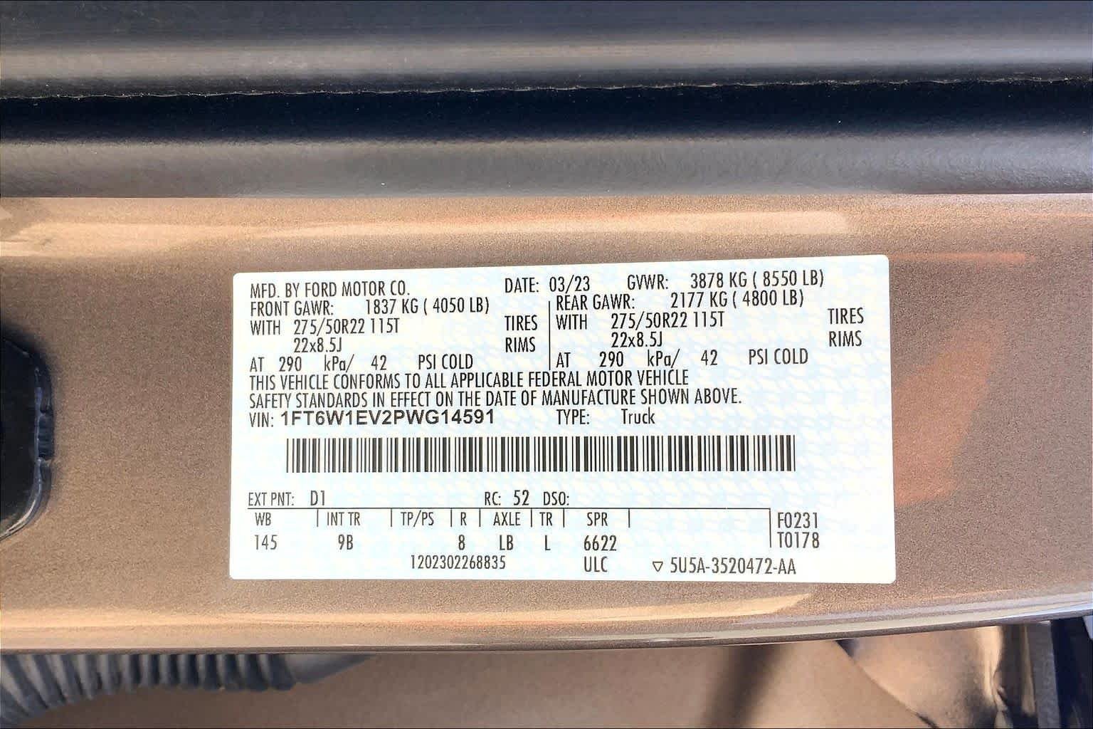 Used 2023 Stone Gray Ford Platinum image 69