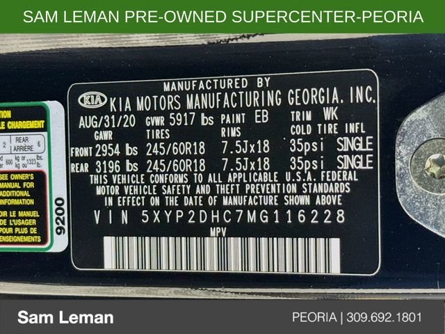 Used 2021 Black Kia LX image 30