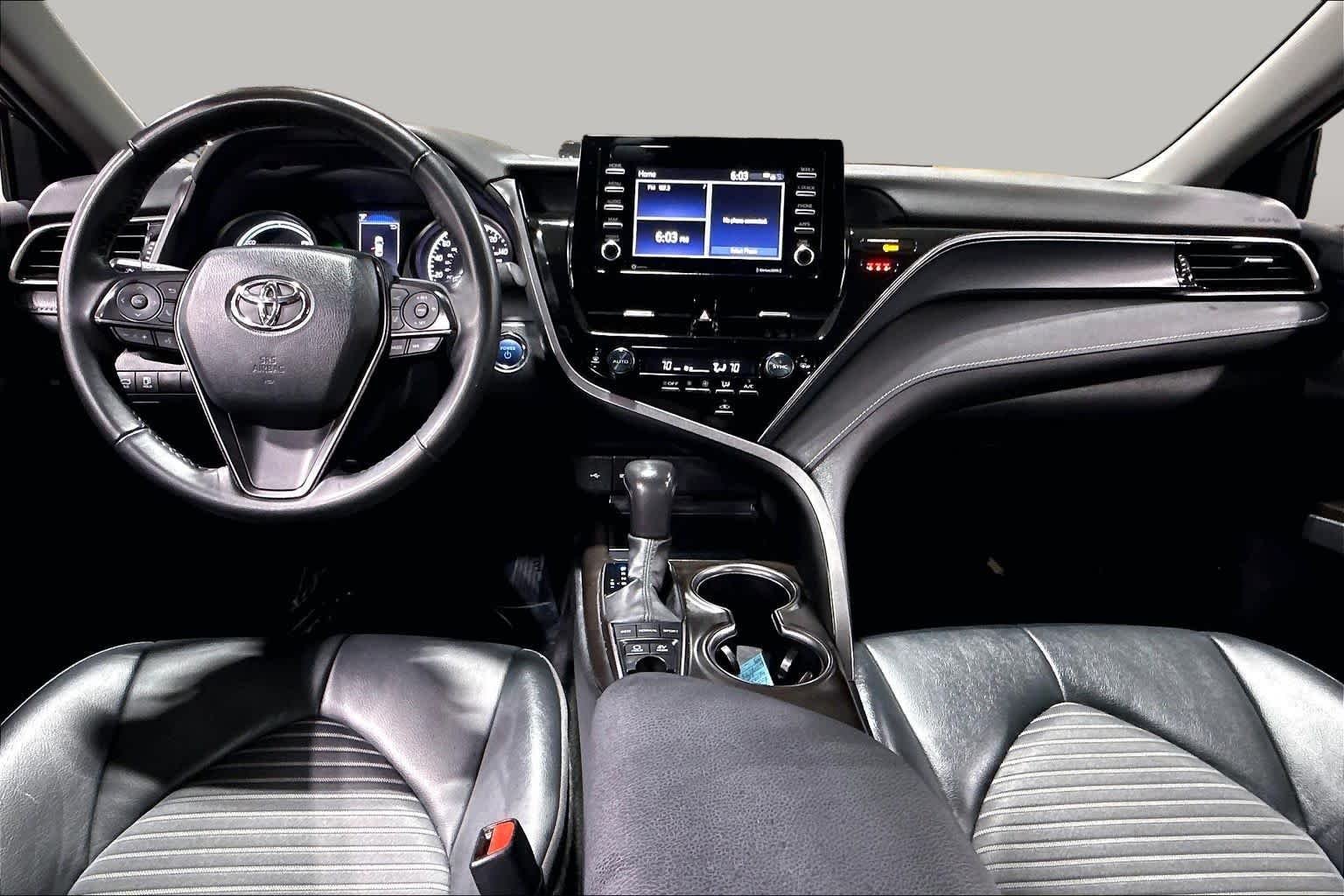 Used 2024 Midnight Black Metallic Toyota Hybrid SE Nightshade image 16