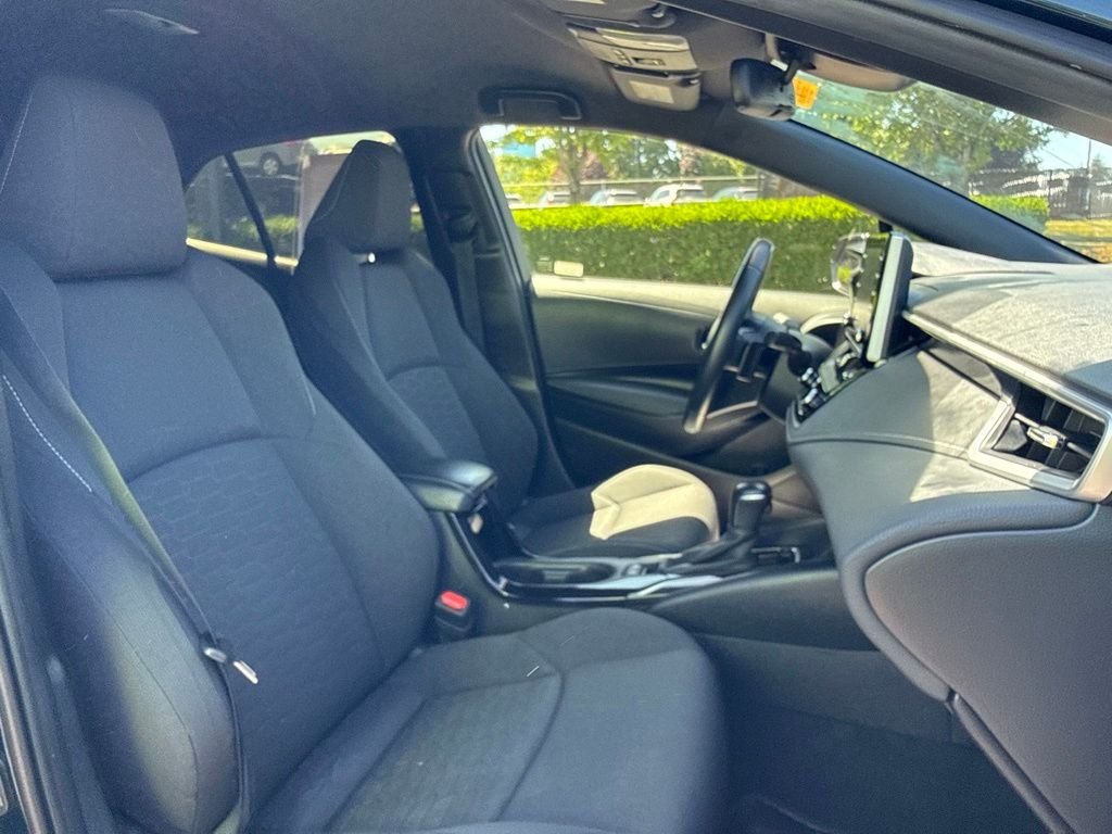 Used 2021 Galactic Aqua Mica Toyota SE image 22