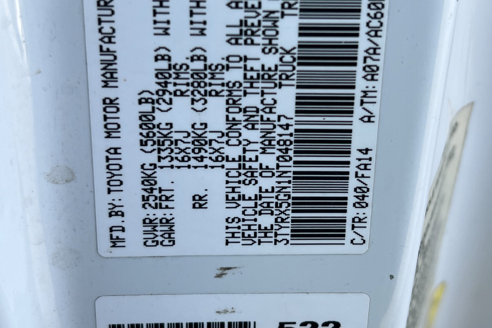 Used 2022 White Toyota SR image 26