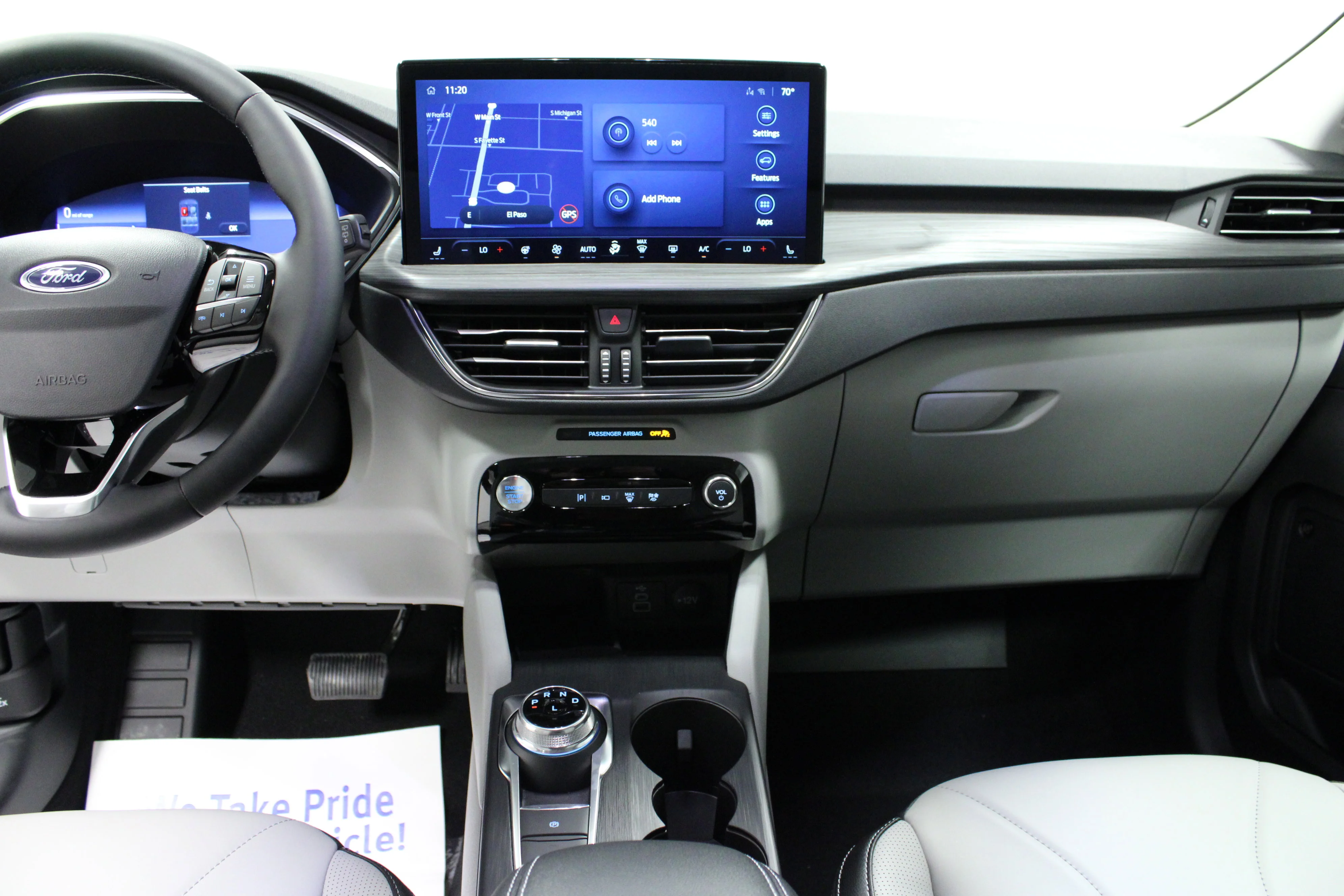 Used 2025 Star White Metallic Tri-Coat Ford PHEV image 18