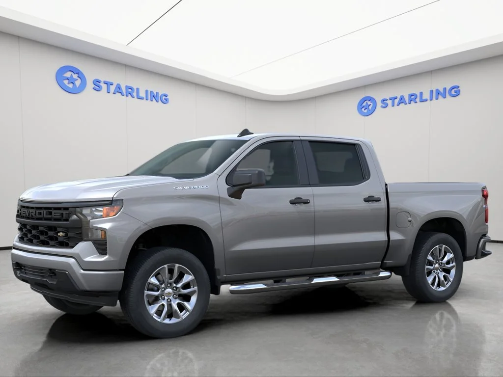 Used 2025 Sterling Gray Metallic Chevrolet Custom image 2