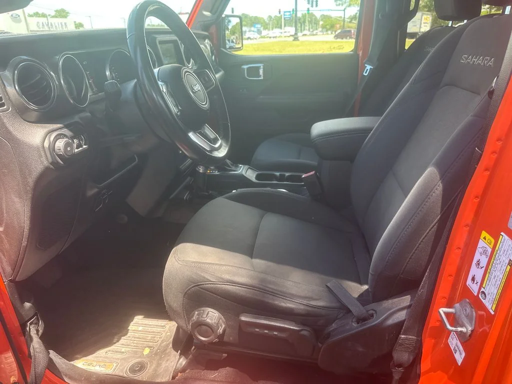 Used 2018 Orange Jeep Unlimited Sahara image 10