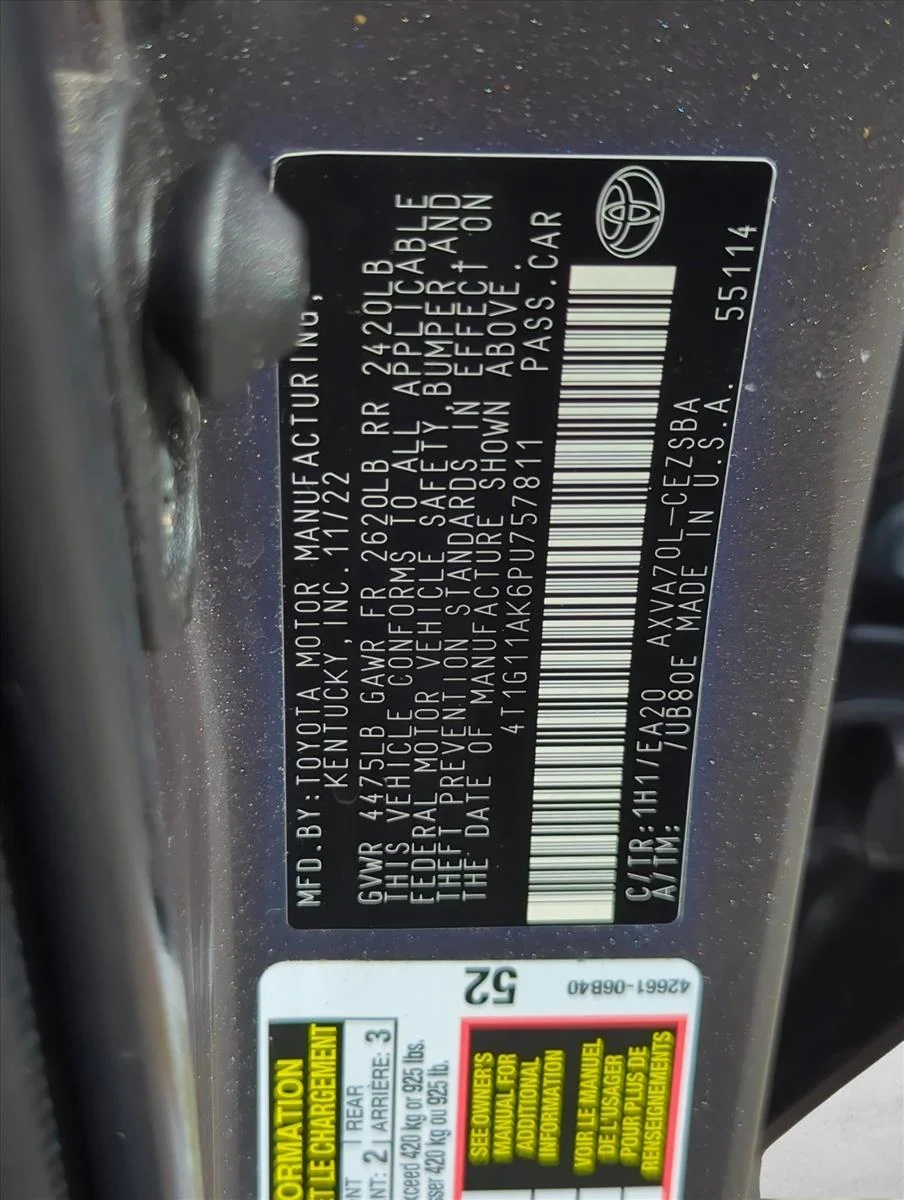 Used 2023 Predawn Gray Mica Toyota SE image 26