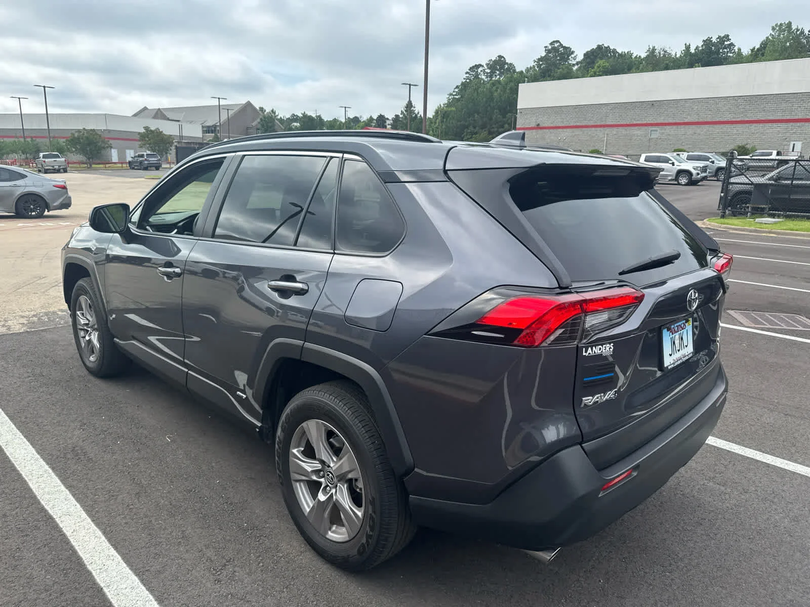 Used 2025 Magnetic Gray Metallic Toyota Hybrid LE image 3