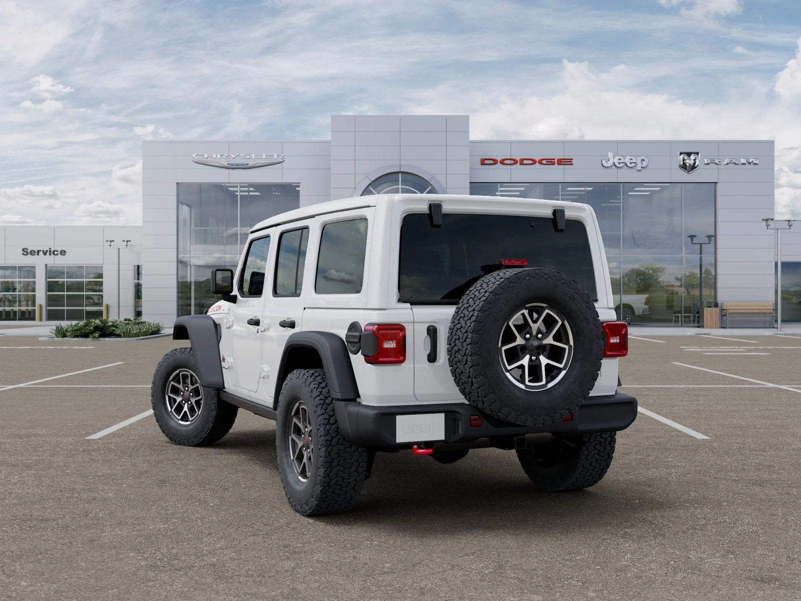 New 2026 Bright White Clear-Coat Exterior Paint Jeep Rubicon image 36