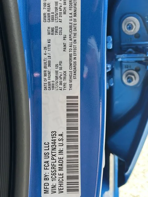 New 2026 Hydro Blue Pearl-Coat Exterior Paint RAM Rebel image 39